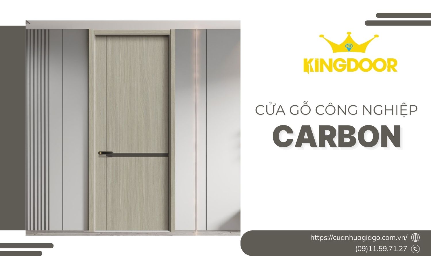 Giá Cửa Gỗ Carbon Quận 1 | Chất Lượng Cao, Đa Dạng Mẫu Mã